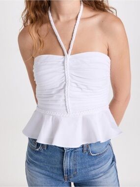 NWT Veronica Beard | Arienne Halter Top | White | Size 4